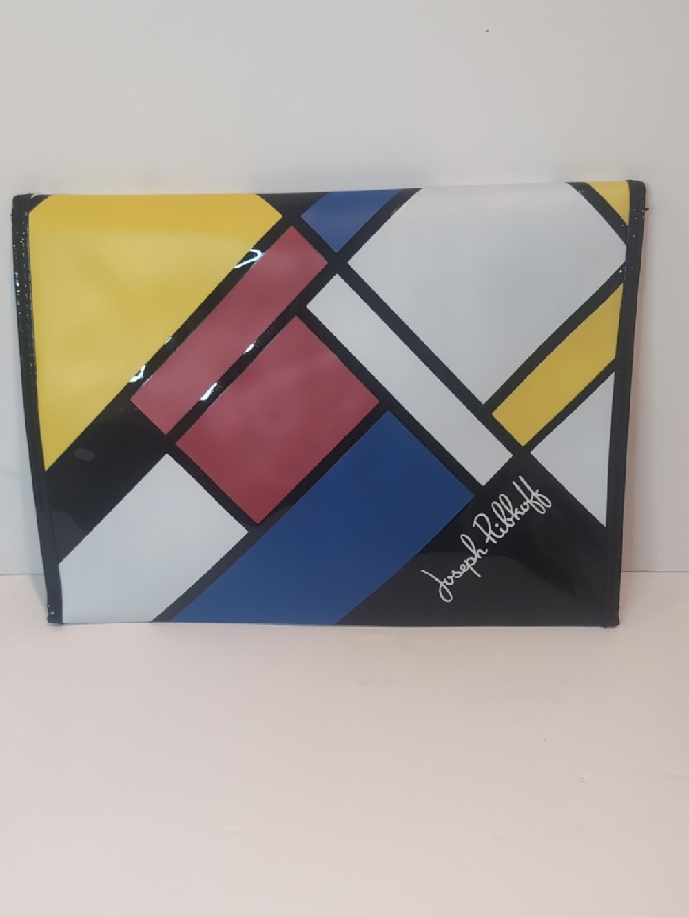 Vintage Joseph Ribkoff Color Block Vinyl Clutch